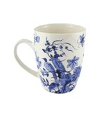 Set: Becher & Tablett, Delfter blaue Vögel, Rijksmuseum