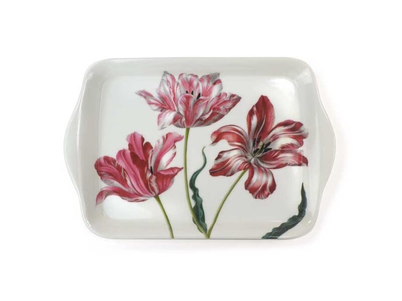 Set: Mok & dienblad, Merian, Drie tulpen