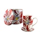 Conjunto: Taza / estaño / posavasos, Tulip Marrel