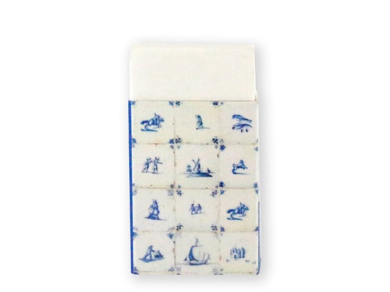 Eraser, Delft blue tiles