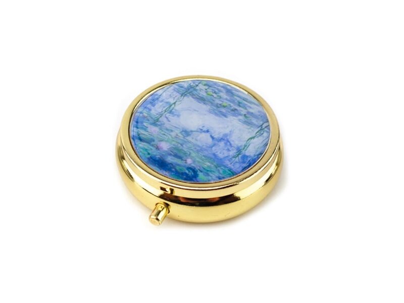 Pillendose,  Monet, Seerosen