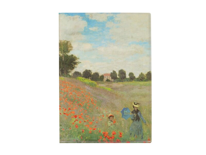 L-Ordner A4-Format, Monet, Mohnfeld