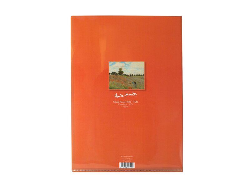 L-Ordner A4-Format, Monet, Mohnfeld