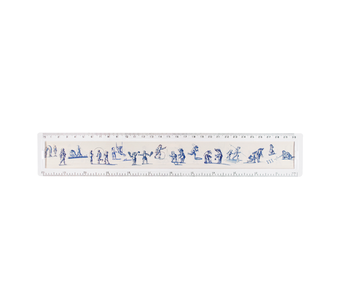 Ruler , Delftblue Tiles - Childplaying