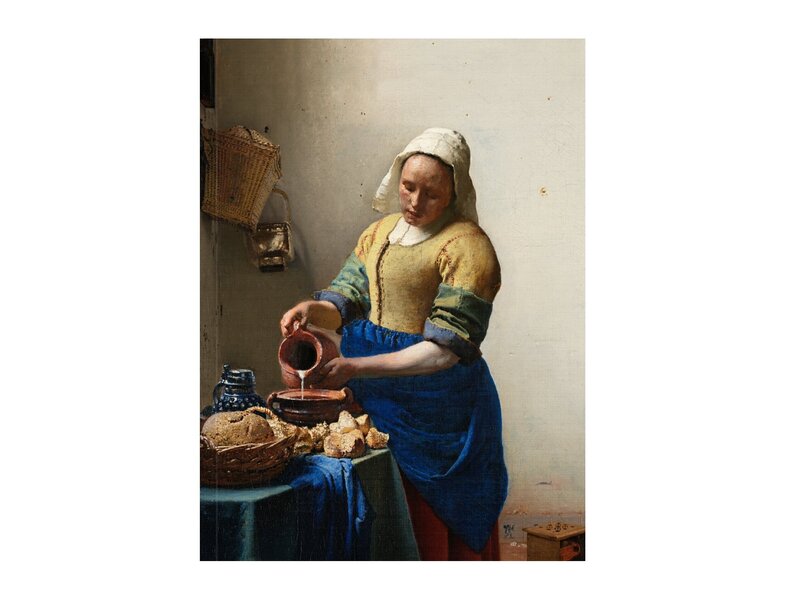 Softcover kunst schetsboek, Melkmeid Vermeer