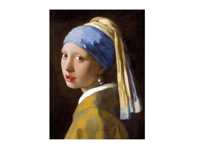 Cuaderno de dibujo de tapa blanda, Chica con un arete de perla, Vermeer