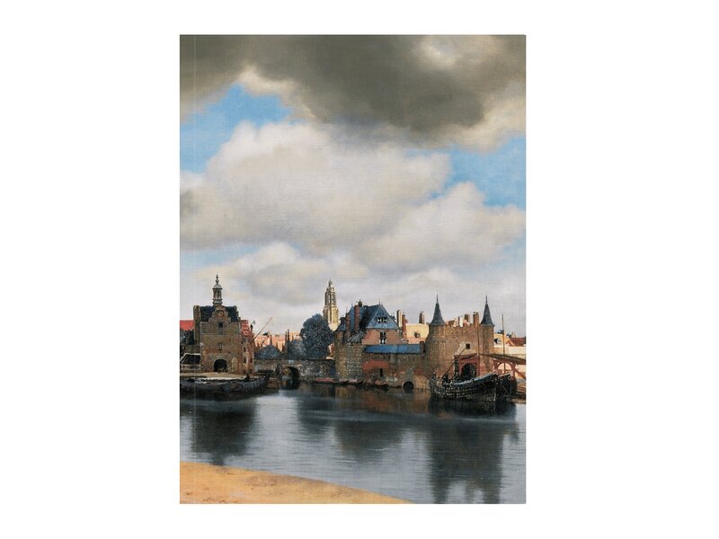 Softcover art sketchbook,  View of Delft, Vermeer