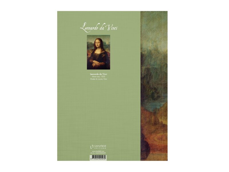 Softcover kunst schetsboek, Mona Lisa, Leonardo Da Vinci