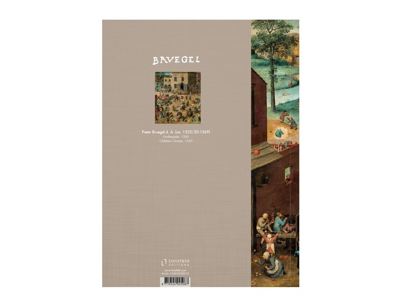 Softcover Kunst Skizzenbuch,  Bruegel, Kinderspiele