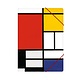 Aktenordner mit elastischem Verschluss, A4, Mondriaan 1