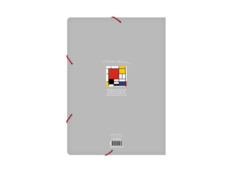 Aktenordner mit elastischem Verschluss, A4, Mondriaan 1
