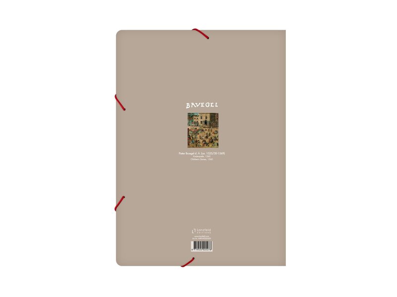 Paper file folder with elastic closure, Bruegel, Childsplaying