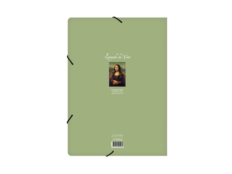 Aktenordner mit elastischem Verschluss, A4, Mona Lisa, Da vinci