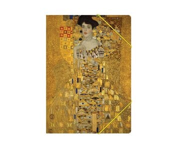 Paper file folder with elastic closure,A4, Klimt