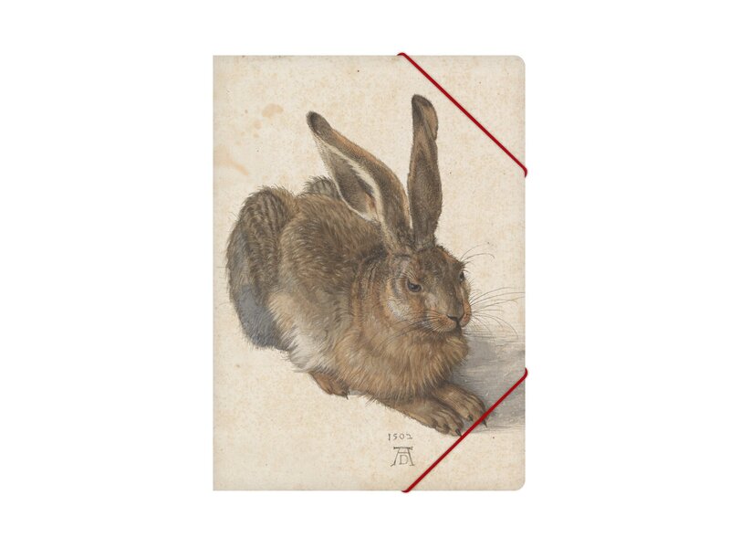 Paper file folder with elastic closure, Dürer, Hare