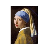 Paper file folder with elastic closure, Girl with the Pearl, Vermeer