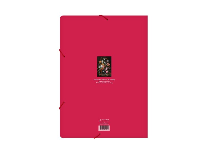 Paper file folder with elastic closure, De Heem, Flower Still Life