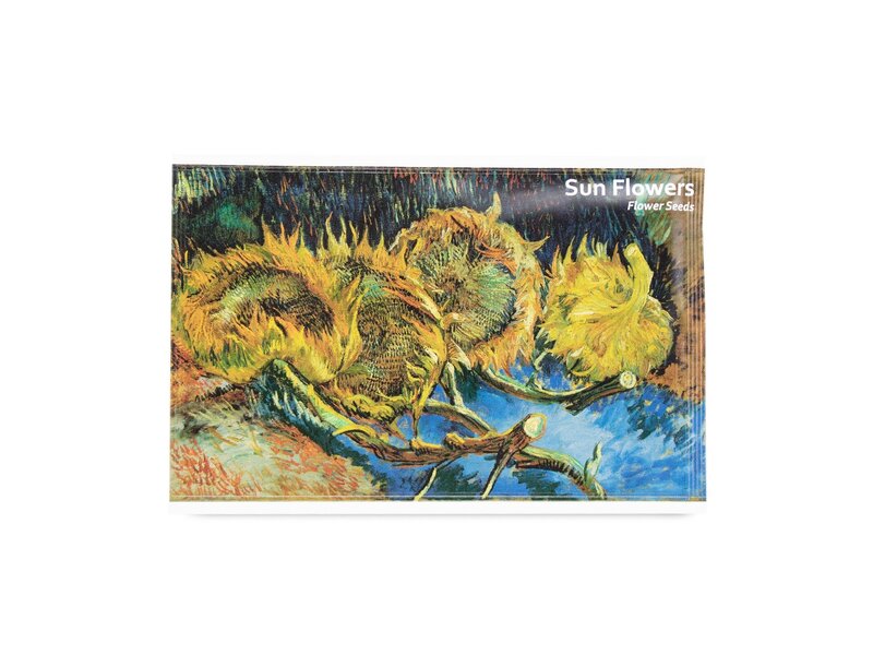 Seed Bag  Postcard, Sunflowers Van Gogh , Kröller-Müller Museum