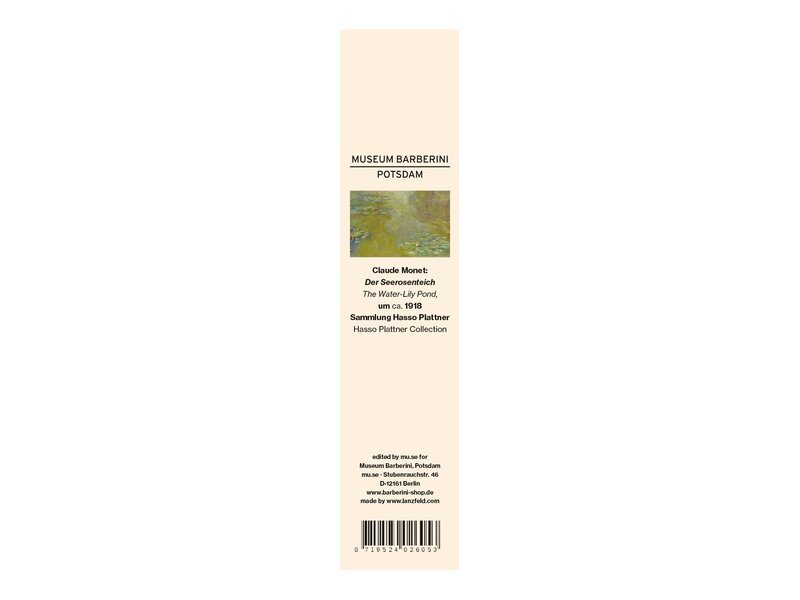 Klassieke boekenlegger, Claude Monet, De waterlelievijver