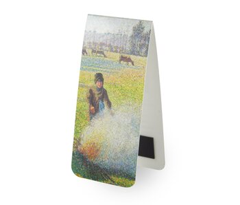 Magnetisches Lesezeichen, amille Pissarro, Boeren meisje maakt vuur