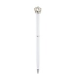 White pen with silver crown