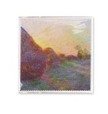 Lens cloth, 18x18 cm, Claude Monet, Grain stacks Lens cloth, 18x18 cm, Claude Monet, Grain stacks