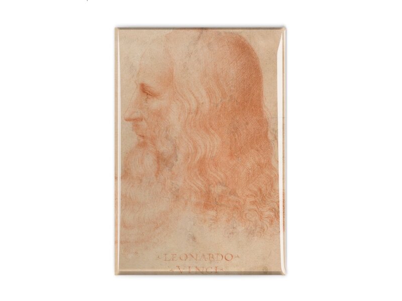 Kühlschrankmagnet,  Da Vinci, Selbstporträt