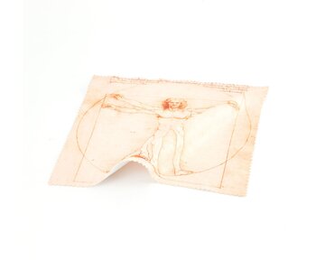 Lens cloth, 15 x 15 cm, Da Vinci, Vitruvian Man