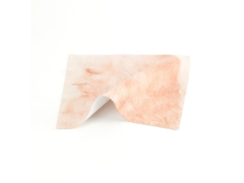Lens cloth, 15 x 15 cm, Da Vinci, Self portrait