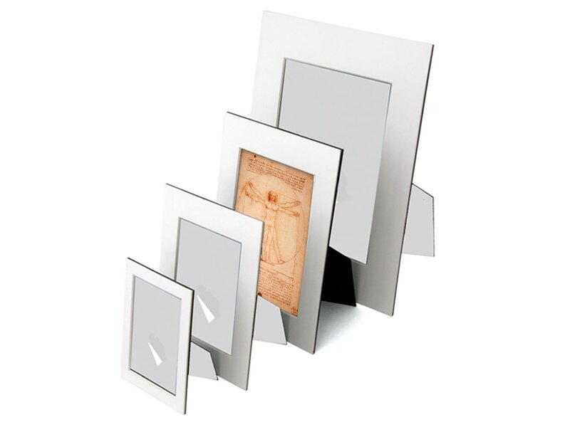 Passe-partout met reproductie, L,  Da vinci, Mens van Vitruvius