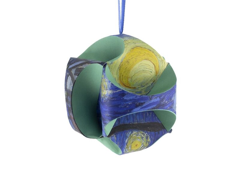 Mach es selbst: Weihnachtskugel Van Gogh, Sternennacht