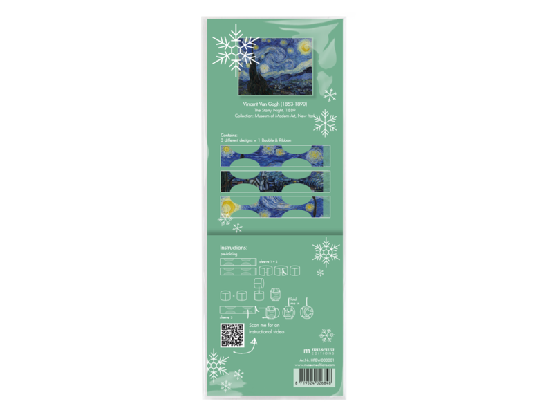 Mach es selbst: Weihnachtskugel Van Gogh, Sternennacht