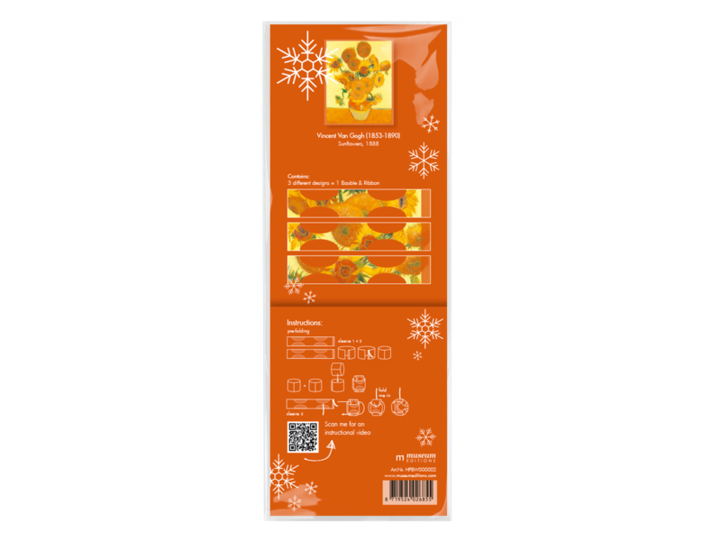 Mach es selbst: Weihnachtskugel Van Gogh, Sonnenblumen