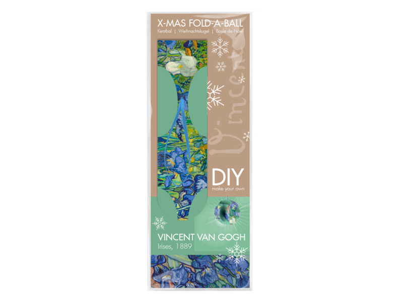Mach es selbst: Weihnachtskugel Van Gogh, Iris