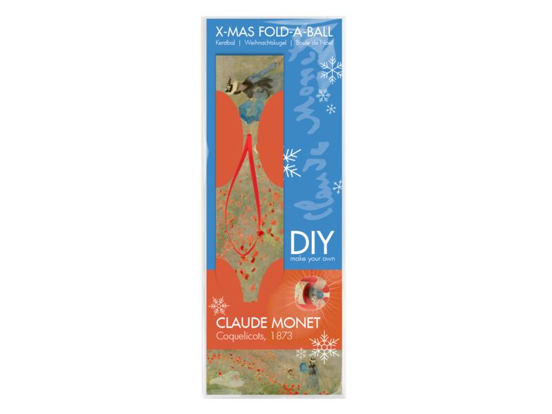 Mach es selbst: Weihnachtskugel Monet, Feld mit Mohnblumen