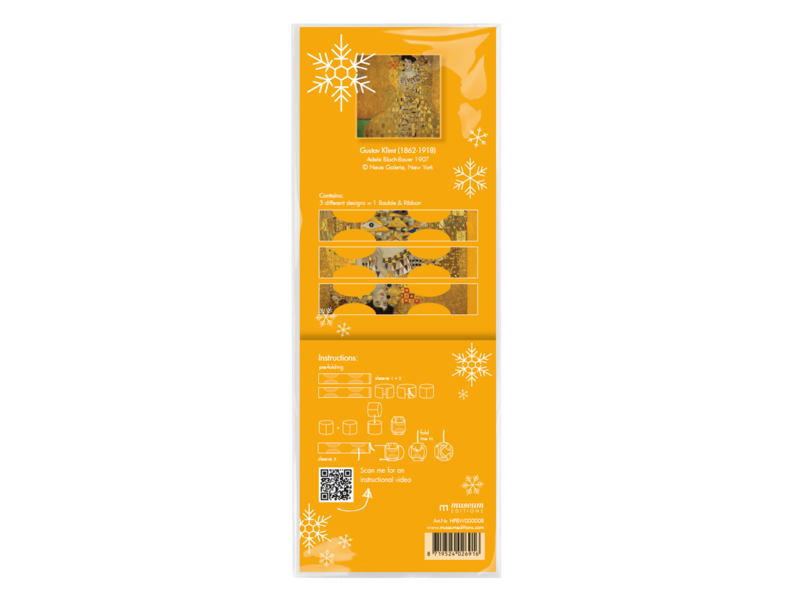 Doe-het zelf: Kerstbal , Gustav Klimt, Adele Bloch-Bauer