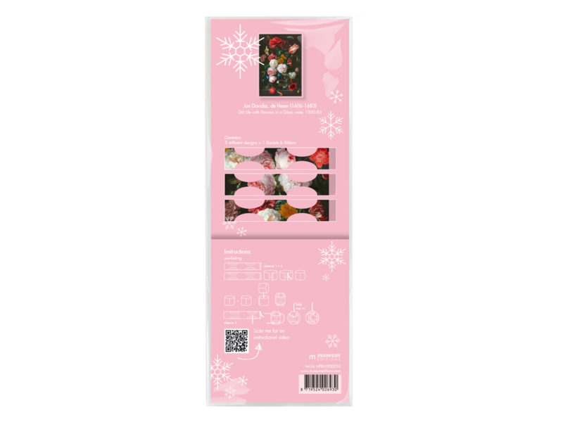 Mach es selbst: Weihnachtskugel Blumenstillleben, De Heem