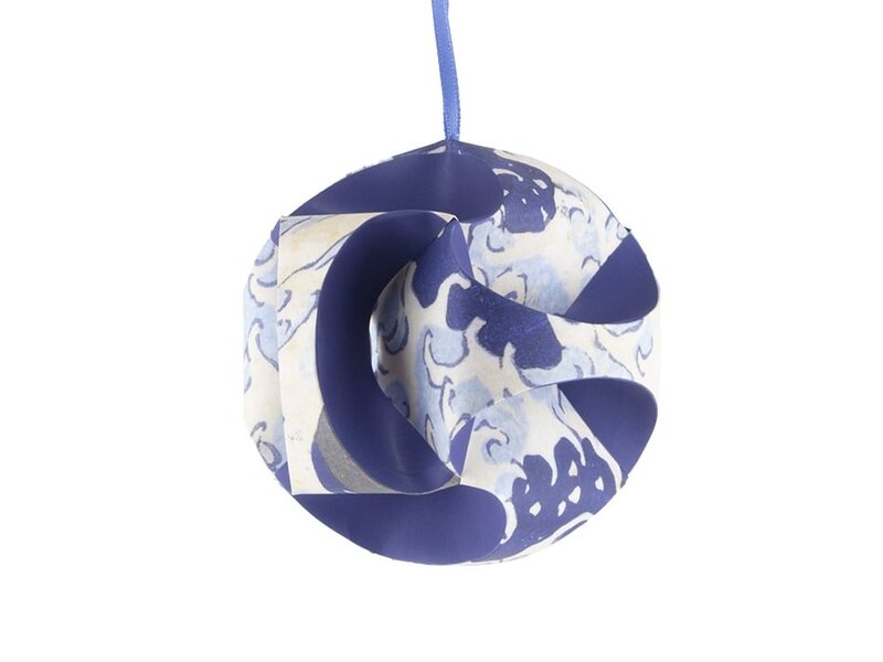 Mach es selbst: Weihnachtskugel , Hokusai