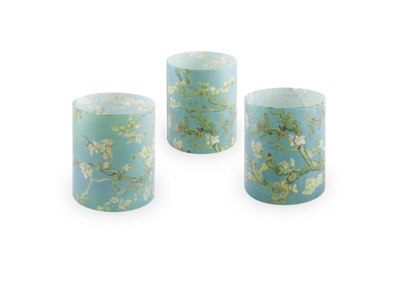 Candle shades, Van Gogh, Almond blossom