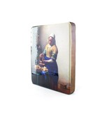 Reproduction-on-wood, Milkmaid, Vermeer 230x195 mm