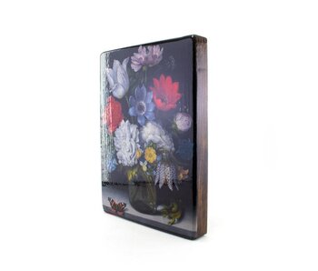 Masters-on-wood, Bodegón de flores con mariposas, Bosschaert