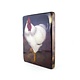 Masters-on-wood, Coq blanc, Jan Mankes