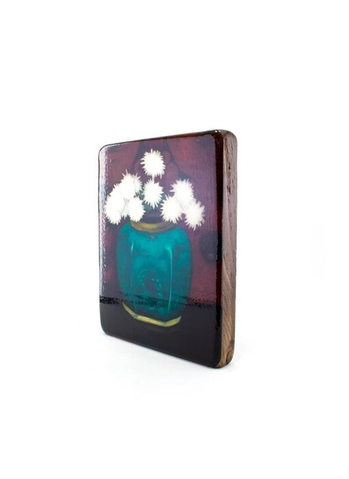 Masters-on-wood, Mankes,  Crisantemos en maceta de jengibre