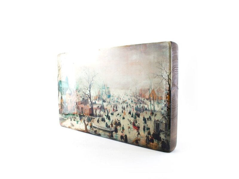 Meister auf Holz, Winterlandschaft, Avercamp, 330 x 195mm