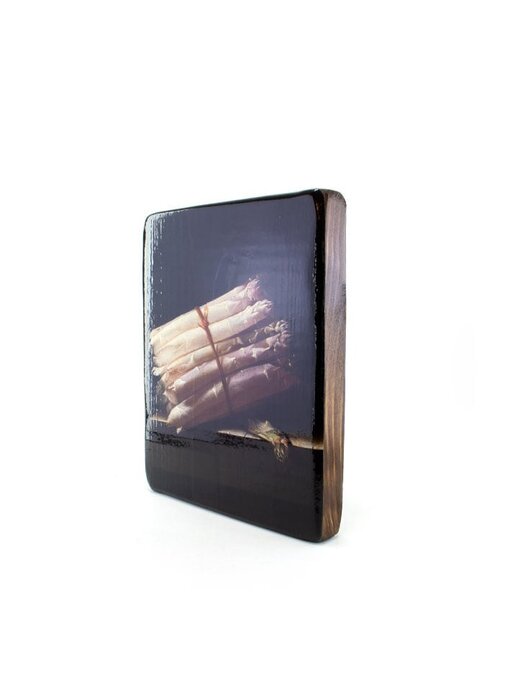 Masters-on-wood, Coorte, Nature morte aux asperges