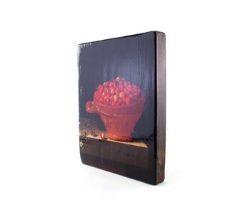 Masters-on-wood, Stilleven met kom aardbeien, Adriaen Coorte