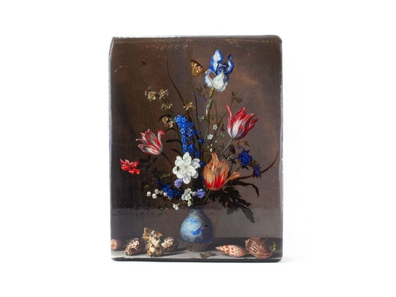 Meester-op-hout- Bloemstilleven met insecten, Balthasar vd Ast, 260 x 195mm