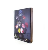 Masters-on-wood, Bloemstilleven met sprinkhaan,  B. vd  Ast