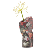 Florero de papel, Bodegón con flores y reloj, A. Mignon