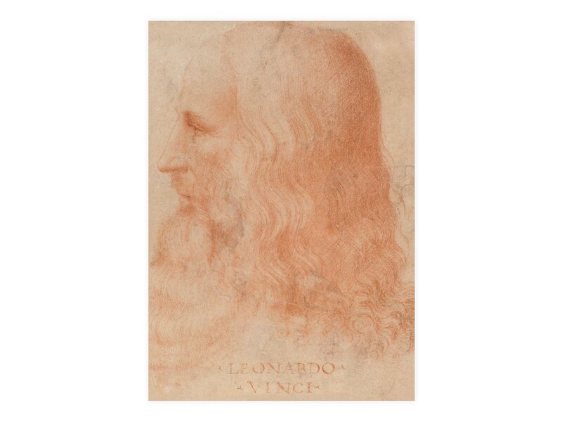 Ansichtkaart, Da vinci, Zelfportret